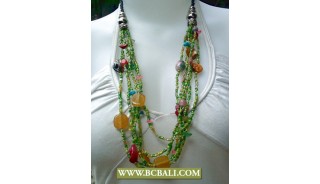 Fashion Necklace Layered Beaded